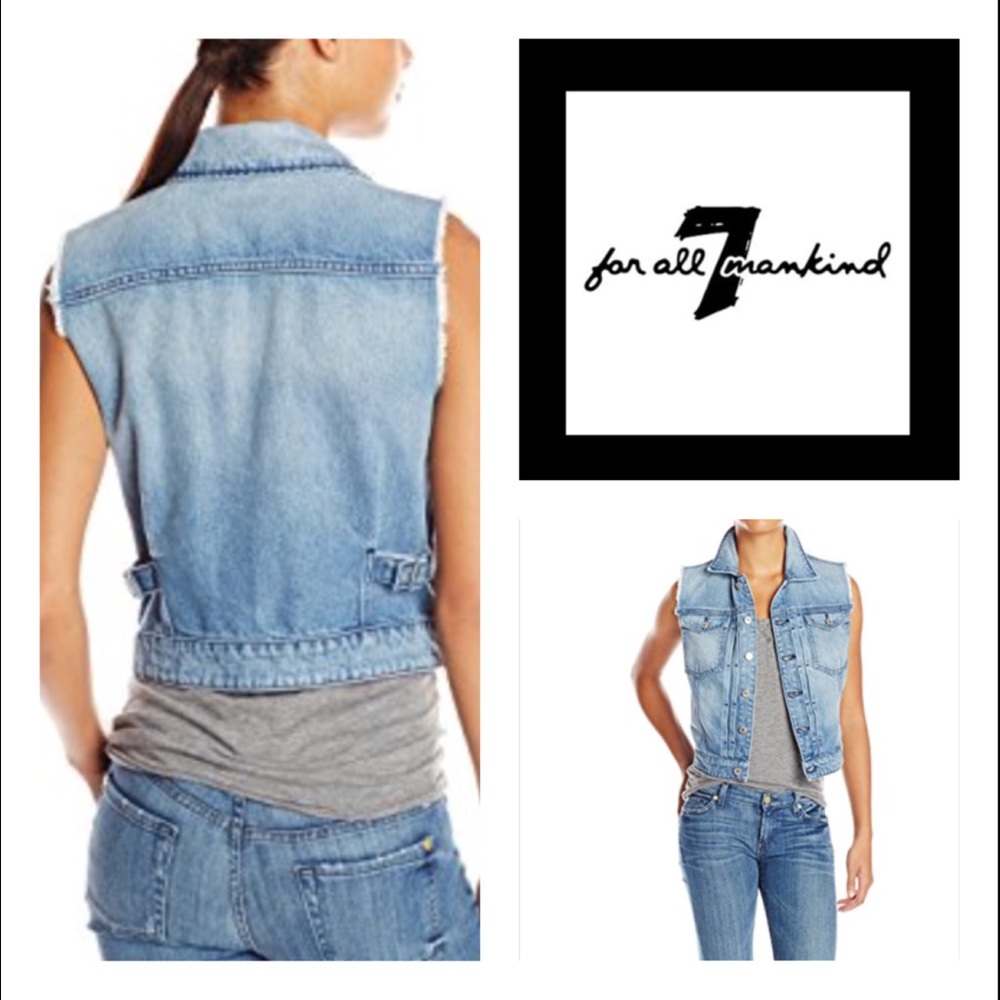 7 For All Mankind Denim Vest🆕